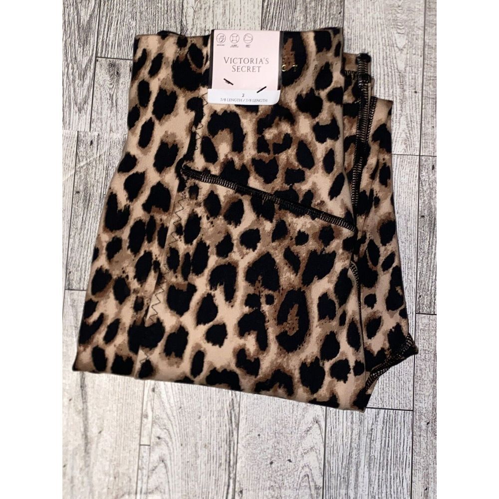 NWT Victoria's Secret Size 2 Leopard Print Mesh Sheer Side Buttery‎ Soft